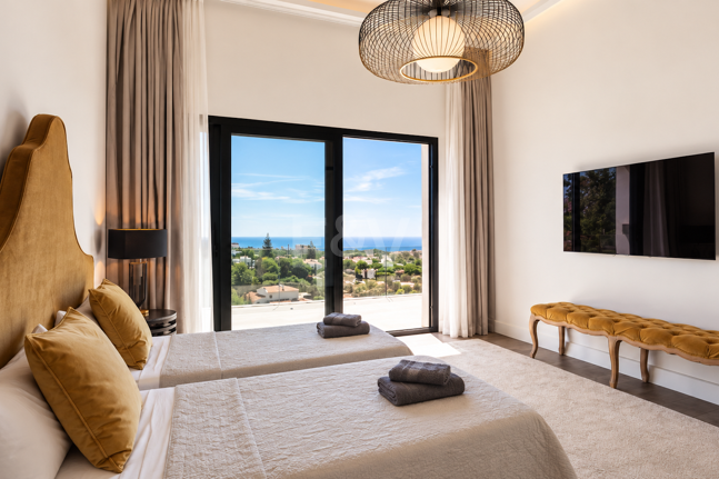 Luksusowa 7-sypialna willa z panoramicznymi widokiem na morze w Elvirii, Marbella