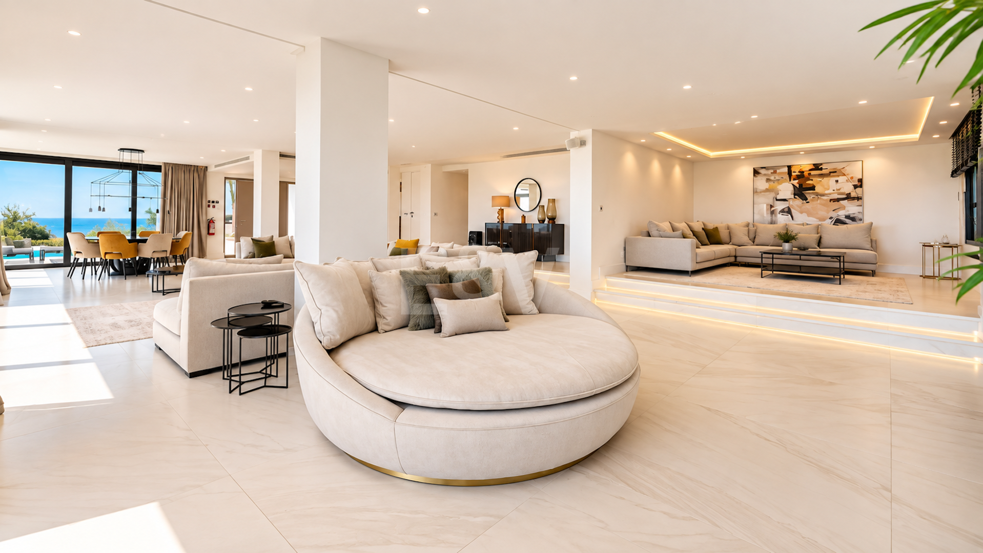 Luksusowa 7-sypialna willa z panoramicznymi widokiem na morze w Elvirii, Marbella