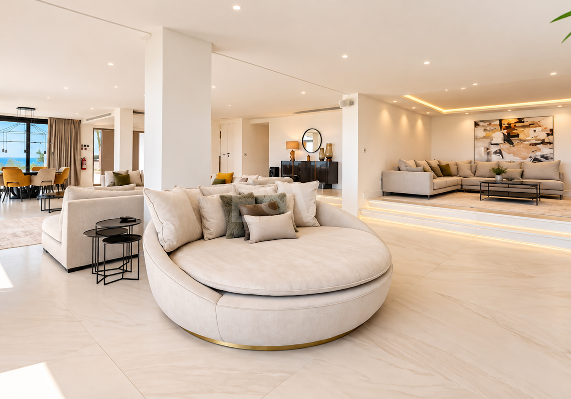 Luksusowa 7-sypialna willa z panoramicznymi widokiem na morze w Elvirii, Marbella