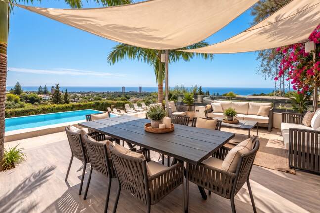 Luksusowa 7-sypialna willa z panoramicznymi widokiem na morze w Elvirii, Marbella