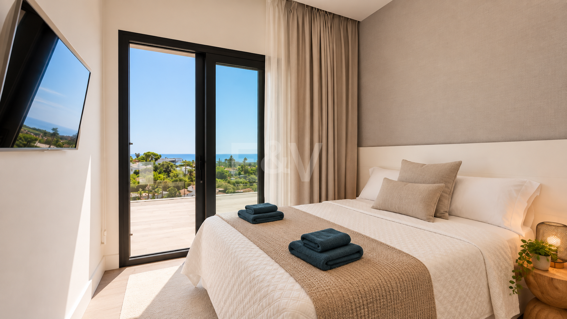 Luksusowa 7-sypialna willa z panoramicznymi widokiem na morze w Elvirii, Marbella