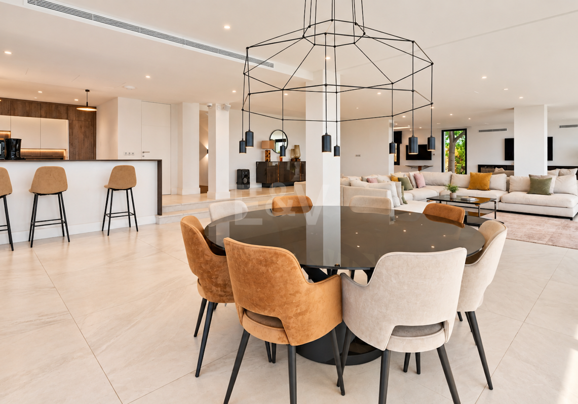 Luksusowa 7-sypialna willa z panoramicznymi widokiem na morze w Elvirii, Marbella
