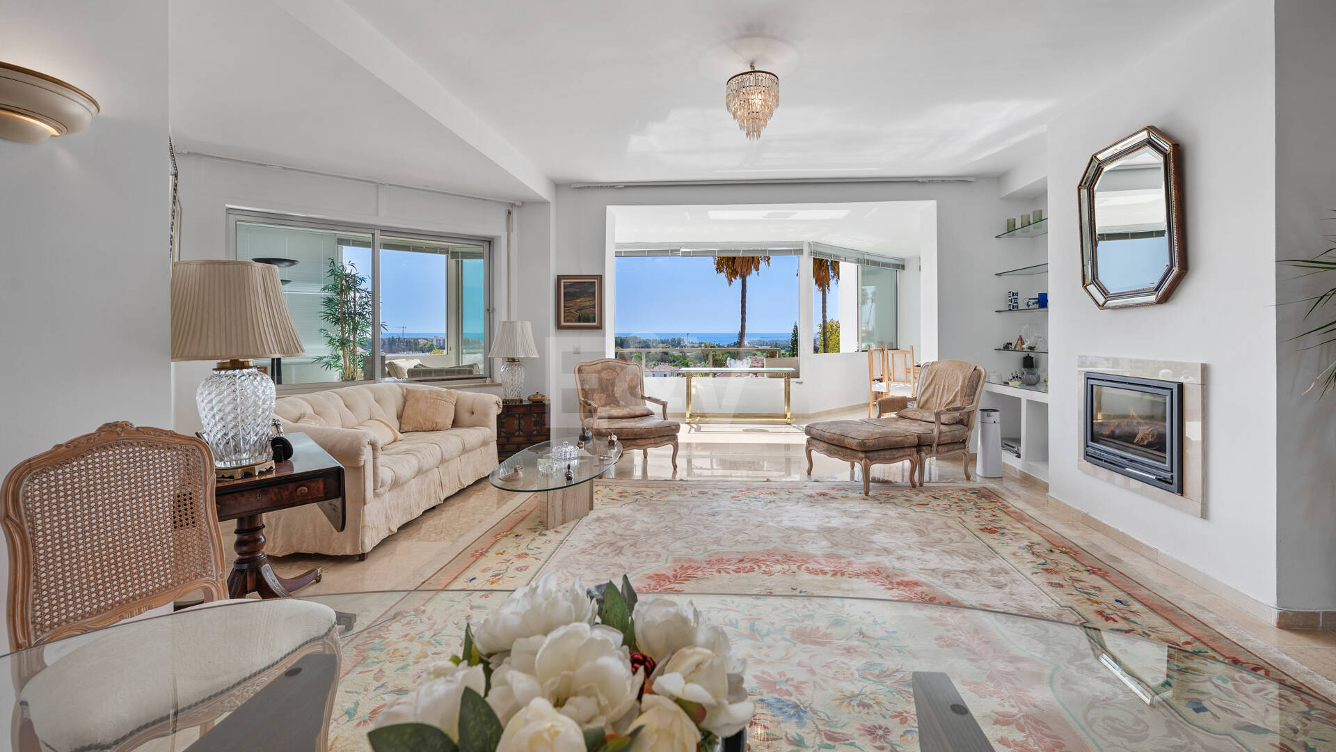 Appartement avec vue sur la mer panoramique à Guadalmina Alta
