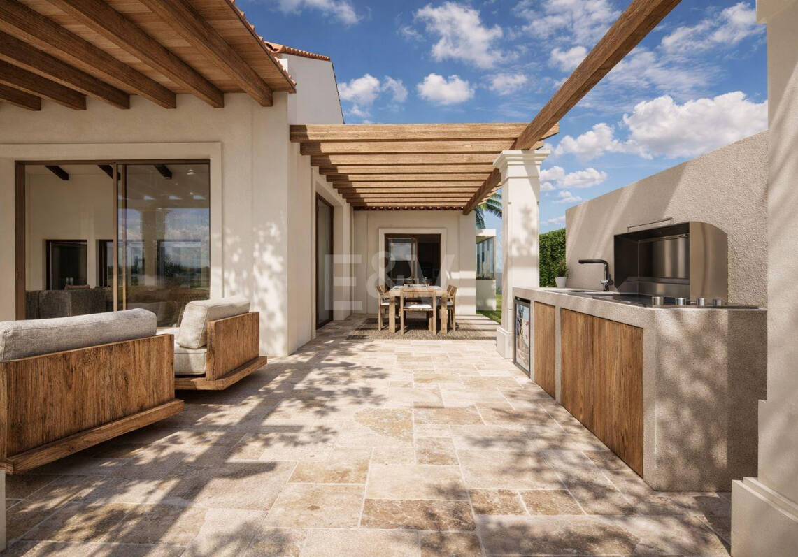 Elegante andalusische Villa mit moderner Innenausstattung und Meerblick in El Rosario