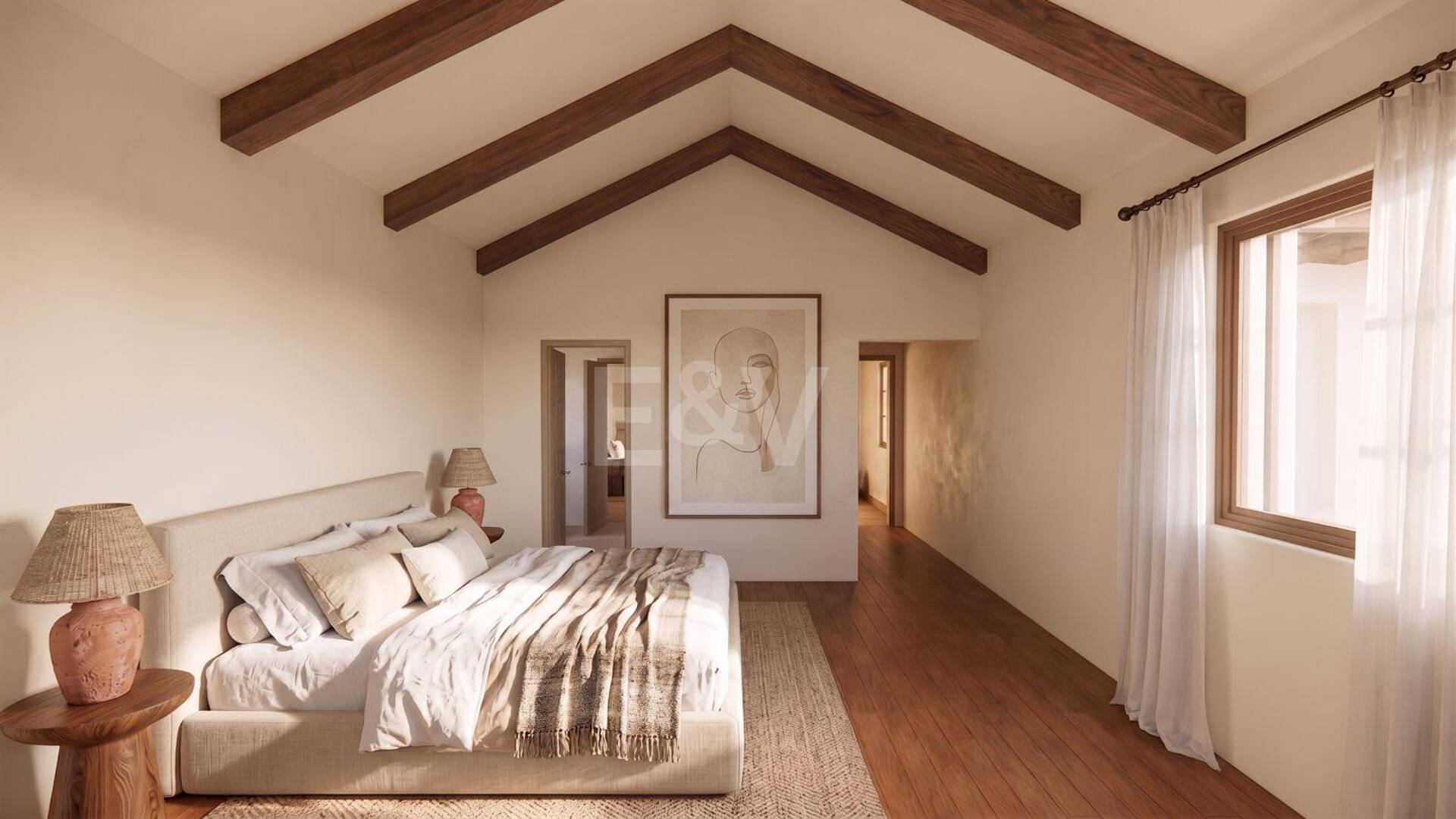 Elegante andalusische Villa mit moderner Innenausstattung und Meerblick in El Rosario