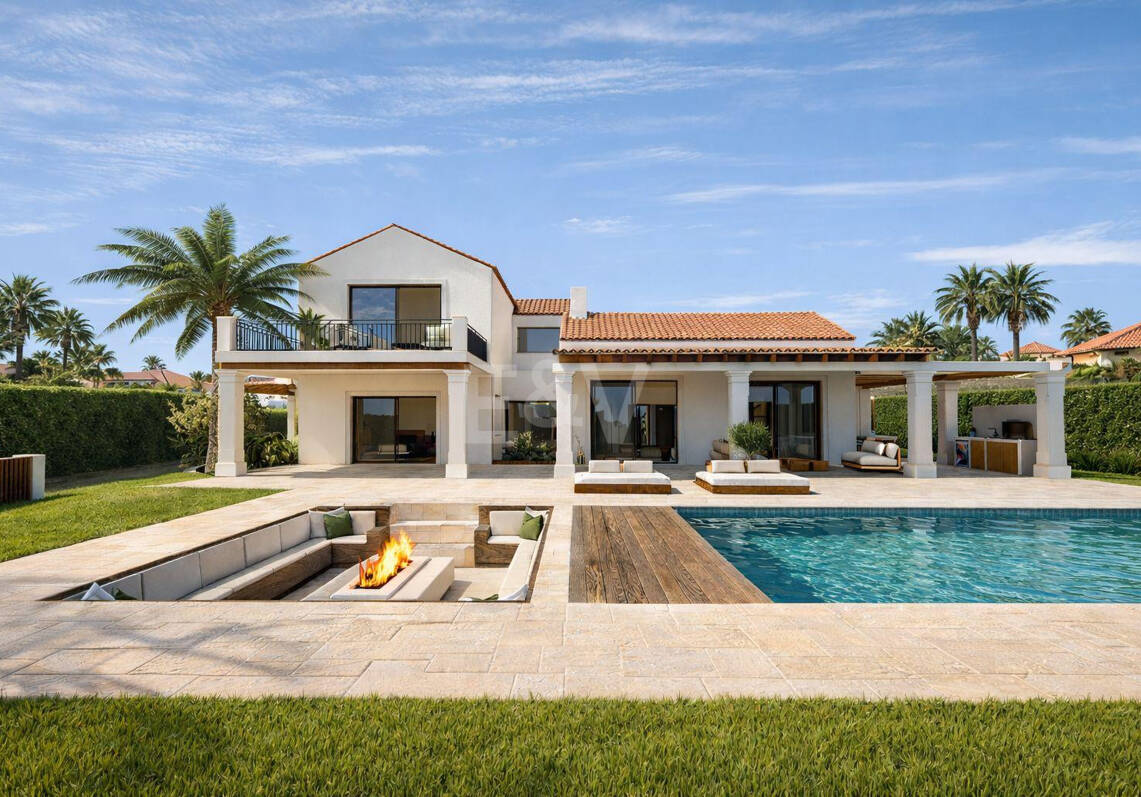 Elegante andalusische Villa mit moderner Innenausstattung und Meerblick in El Rosario