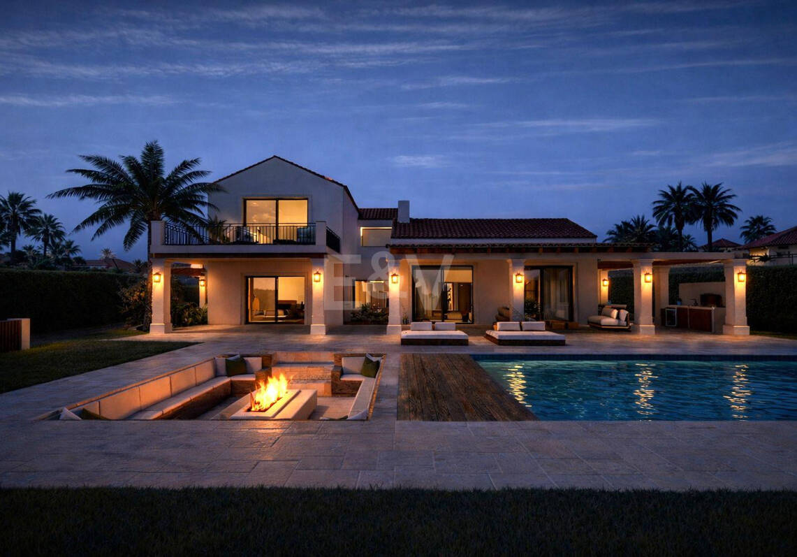 Elegante andalusische Villa mit moderner Innenausstattung und Meerblick in El Rosario