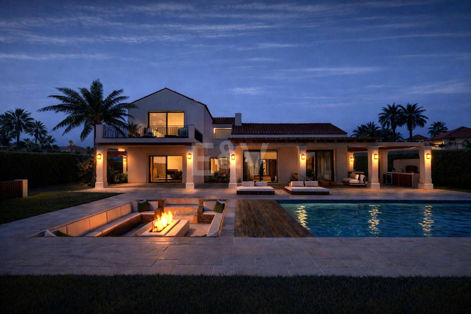 Elegante andalusische Villa mit moderner Innenausstattung und Meerblick in El Rosario