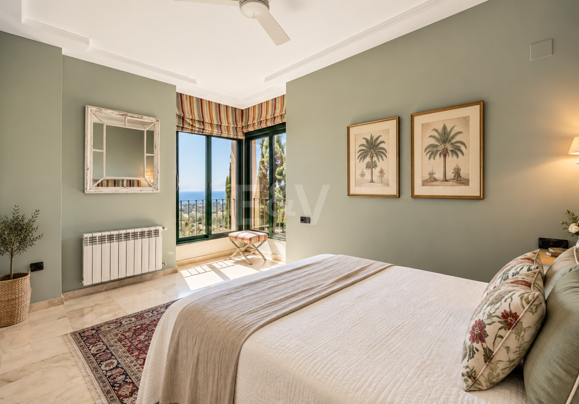 Elegancki Penthouse z widokiem na morze panoramiczne w El Rosario, Marbella