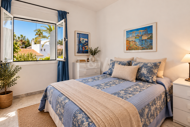 Piso en venta en la urbanización frente al mar Bahía de Marbella, Marbella Este