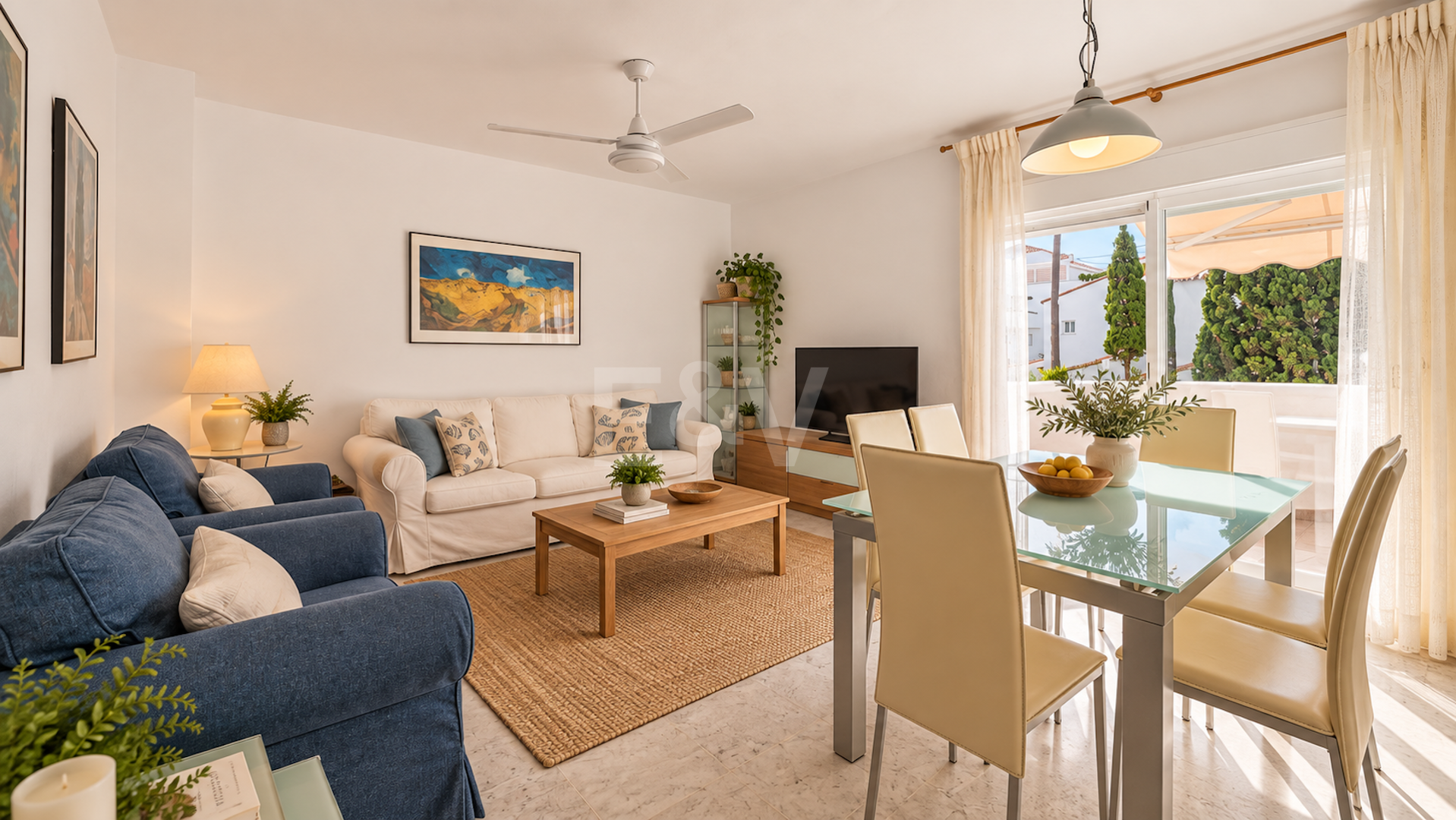 Piso en venta en la urbanización frente al mar Bahía de Marbella, Marbella Este