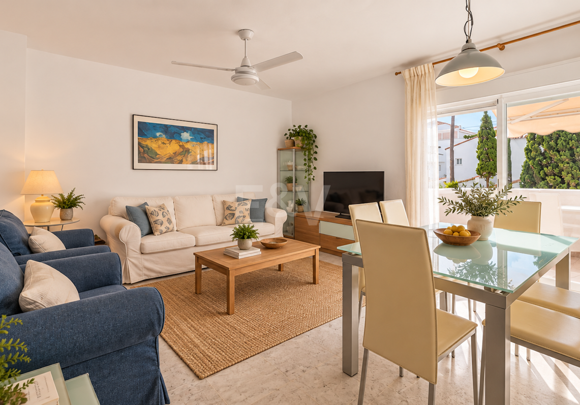 Piso en venta en la urbanización frente al mar Bahía de Marbella, Marbella Este