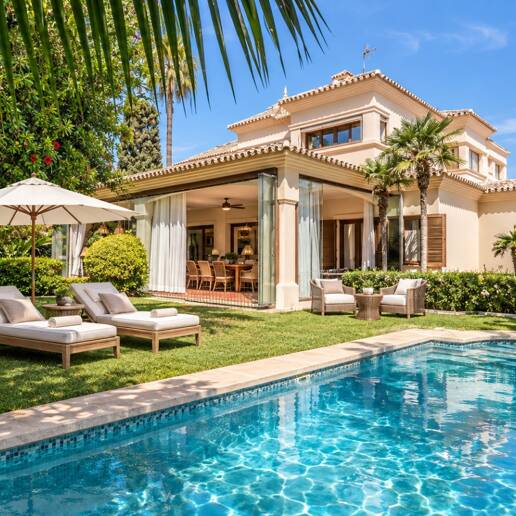 Elegante villa andaluza-mediterránea en Linda Vista, Playa de San Pedro