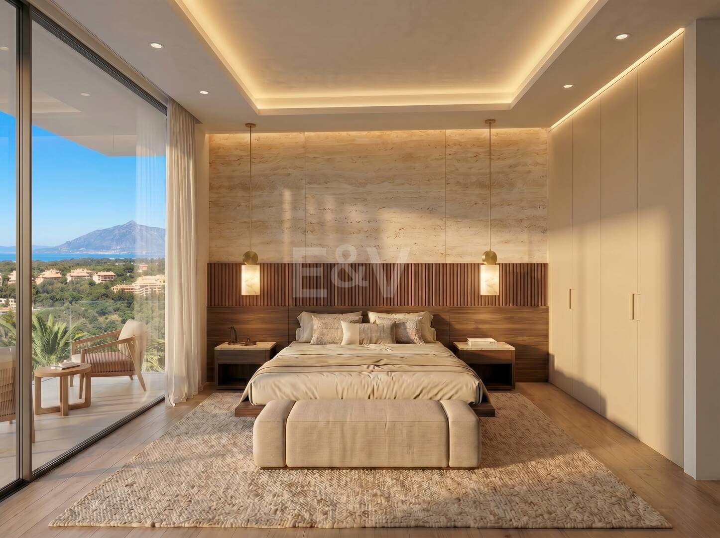 Projekt för nybyggd villa med panoramautsikt över havet i Hacienda Las Chapas, garanterad licens
