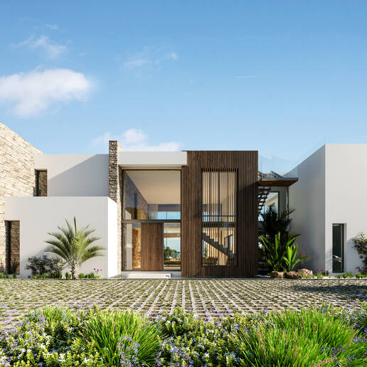 Projekt för nybyggd villa med panoramautsikt över havet i Hacienda Las Chapas, garanterad licens