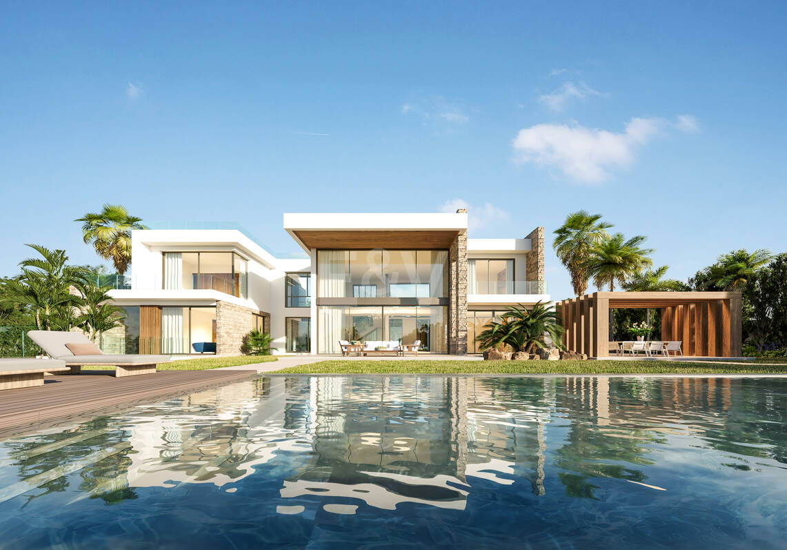 Projekt för nybyggd villa med panoramautsikt över havet i Hacienda Las Chapas, garanterad licens