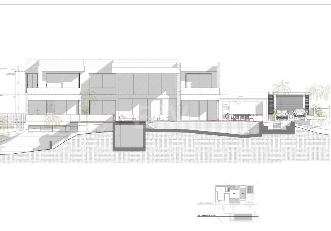 Projekt för nybyggd villa med panoramautsikt över havet i Hacienda Las Chapas, garanterad licens