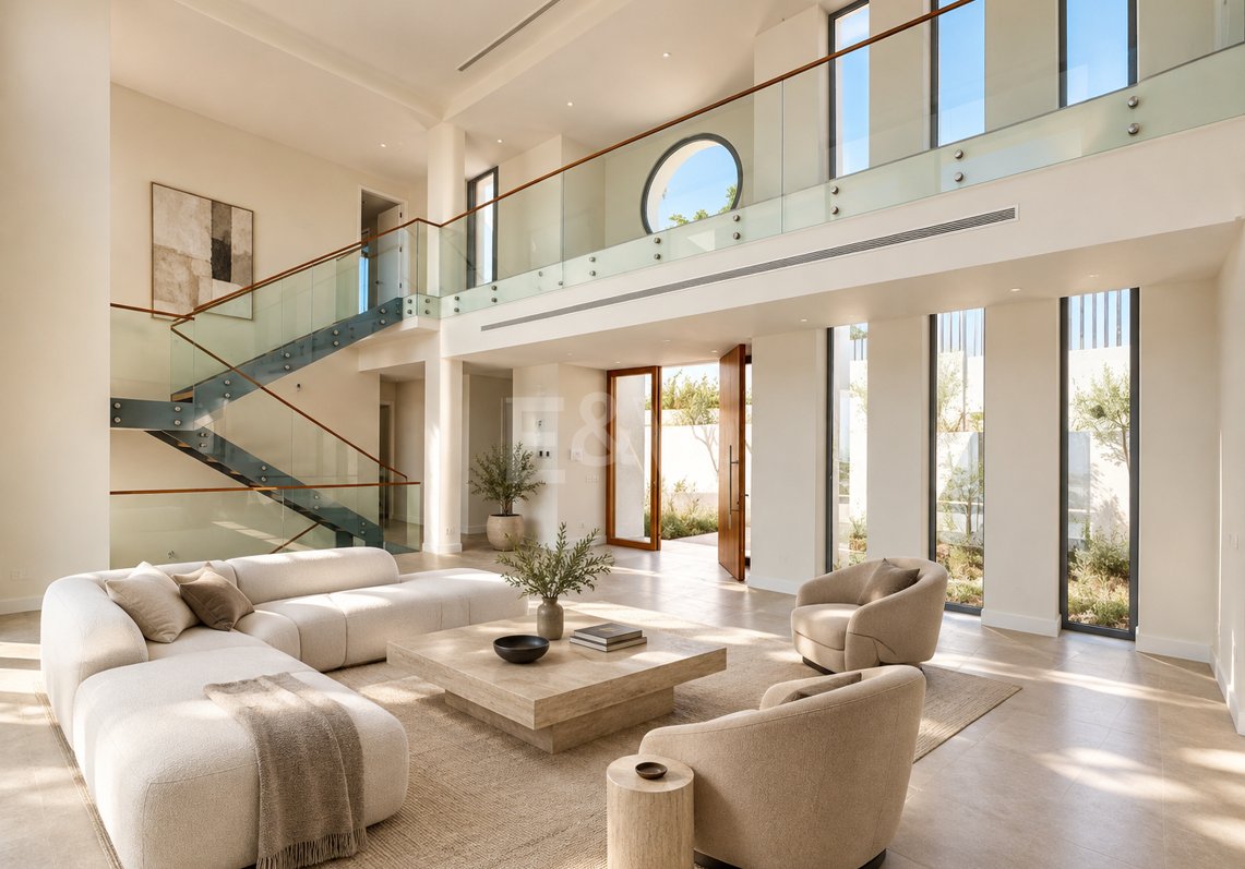 Zeitgenössische Neubauvilla mit Panoramablick aufs Meer in Los Arqueros