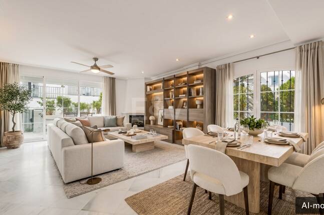 Amplia casa adosada en esquina con potencial de inversión en Arco Iris, Milla de Oro de Marbella