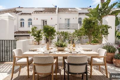 Amplia casa adosada en esquina con potencial de inversión en Arco Iris, Milla de Oro de Marbella