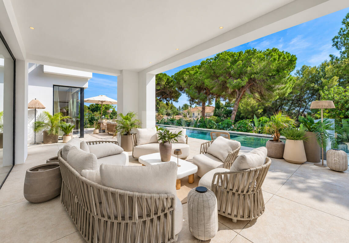 Exclusiva villa en construcción en Nagüeles