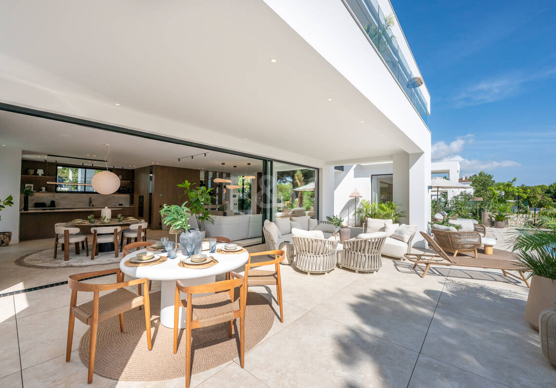 Exclusiva villa en construcción en Nagüeles