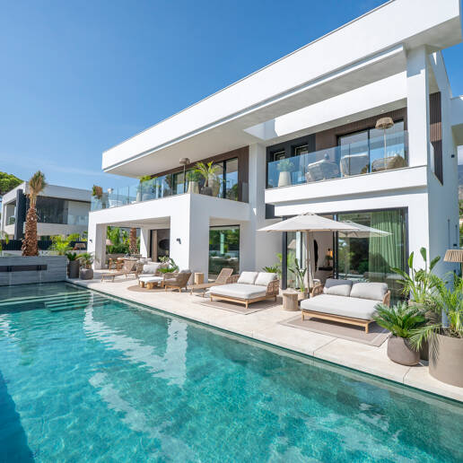 Exclusiva villa en construcción en Nagüeles
