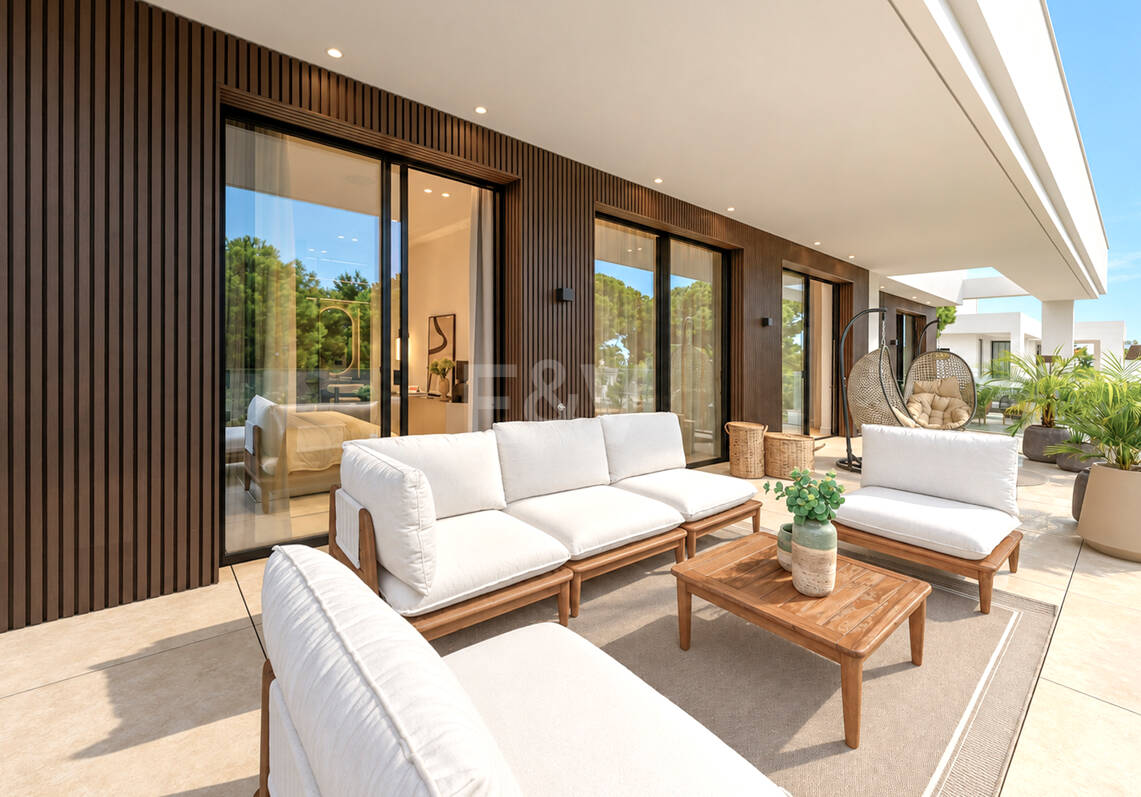 Exclusiva villa en construcción en Nagüeles