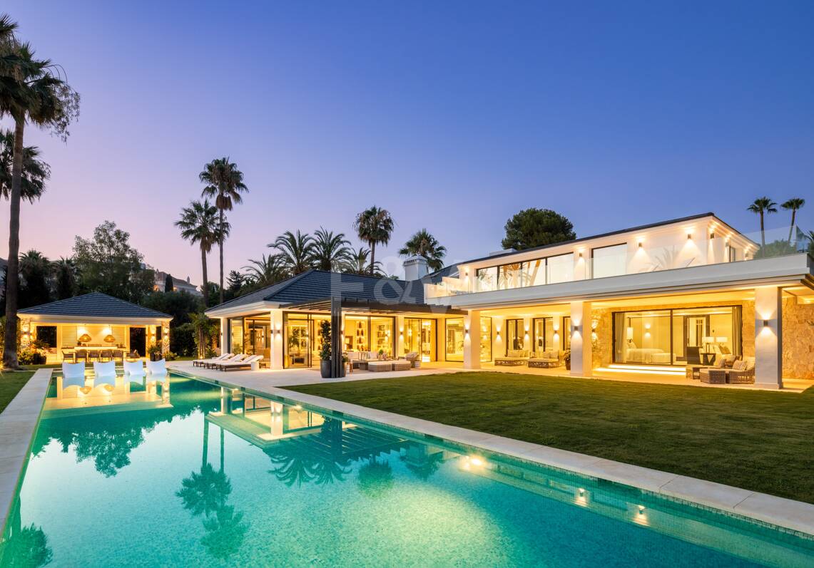 Villa de lujo en primera línea de golf con spa privado y zonas de entretenimiento