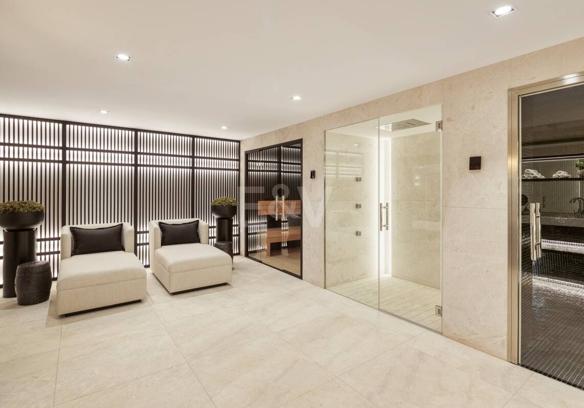 Villa de lujo en primera línea de golf con spa privado y zonas de entretenimiento