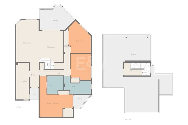 Penthouse mit 3 Schlafzimmern, Meerblick und direktem Zugang zum Strand