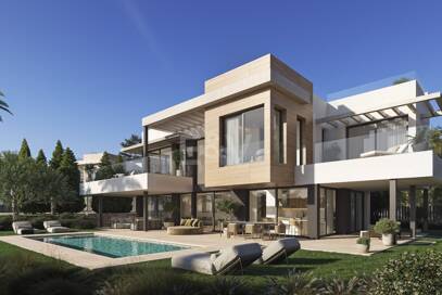 Modern villa under uppförande i Hacienda Las Chapas, östra Marbella