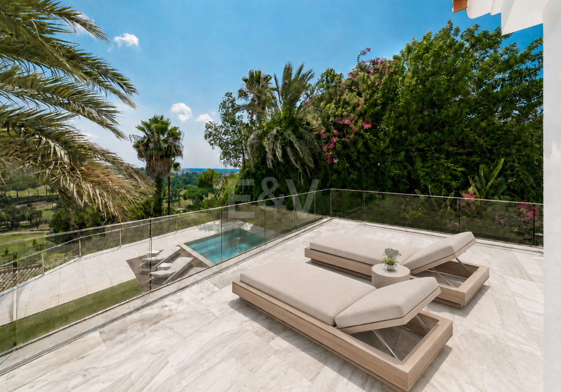 Mittelmeervilla mit privatem Aufzug, Pool und Panoramablick in Rio Real