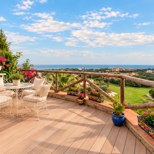 Maison individuelle avec vue panoramique sur la mer et jacuzzi à Santa Clara, Marbella