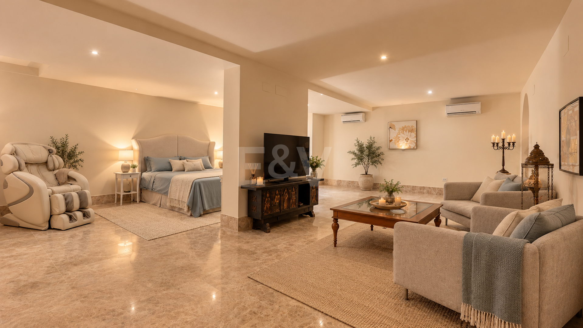 Maison individuelle avec vue panoramique sur la mer et jacuzzi à Santa Clara, Marbella