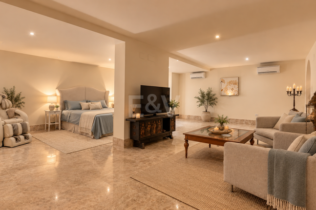 Maison individuelle avec vue panoramique sur la mer et jacuzzi à Santa Clara, Marbella