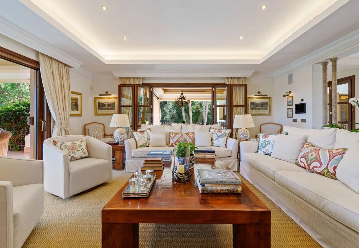 Mediterranean Forest Oasis with Timeless Andalusian Elegance on Marbella’s Golden Mile