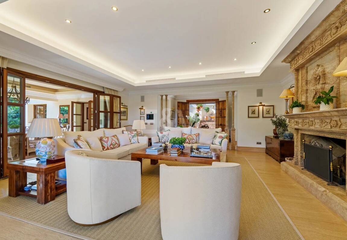 Mediterranean Forest Oasis with Timeless Andalusian Elegance on Marbella’s Golden Mile