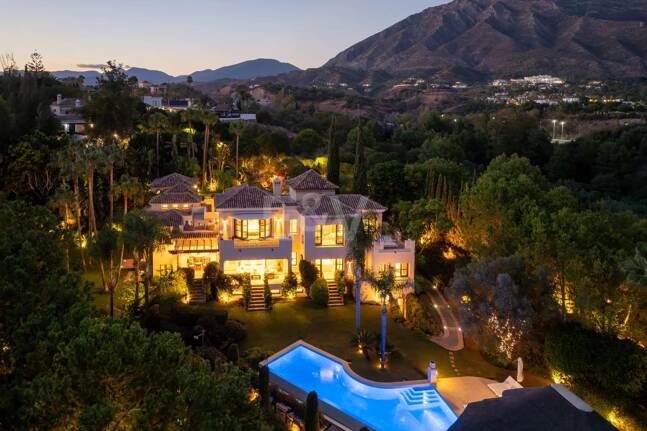Mediterranean Forest Oasis with Timeless Andalusian Elegance on Marbella’s Golden Mile