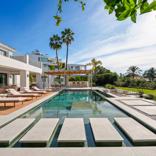 Verfeinertes mediterranee Villa mit Panoramablick aufs Meer
