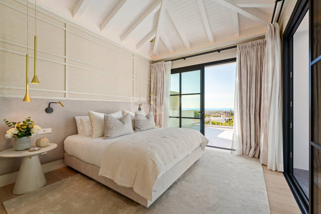 Verfeinertes mediterranee Villa mit Panoramablick aufs Meer