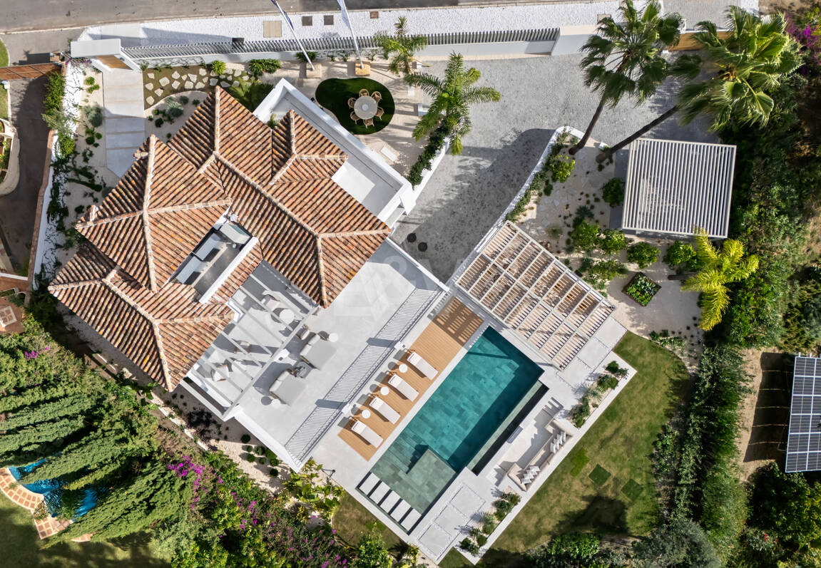 Verfeinertes mediterranee Villa mit Panoramablick aufs Meer
