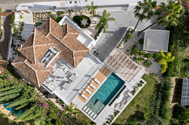 Verfeinertes mediterranee Villa mit Panoramablick aufs Meer