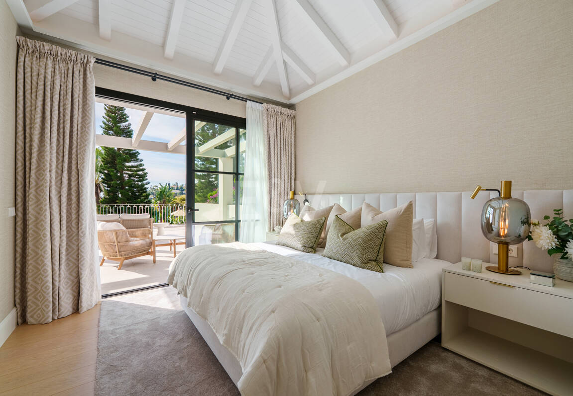 Verfeinertes mediterranee Villa mit Panoramablick aufs Meer