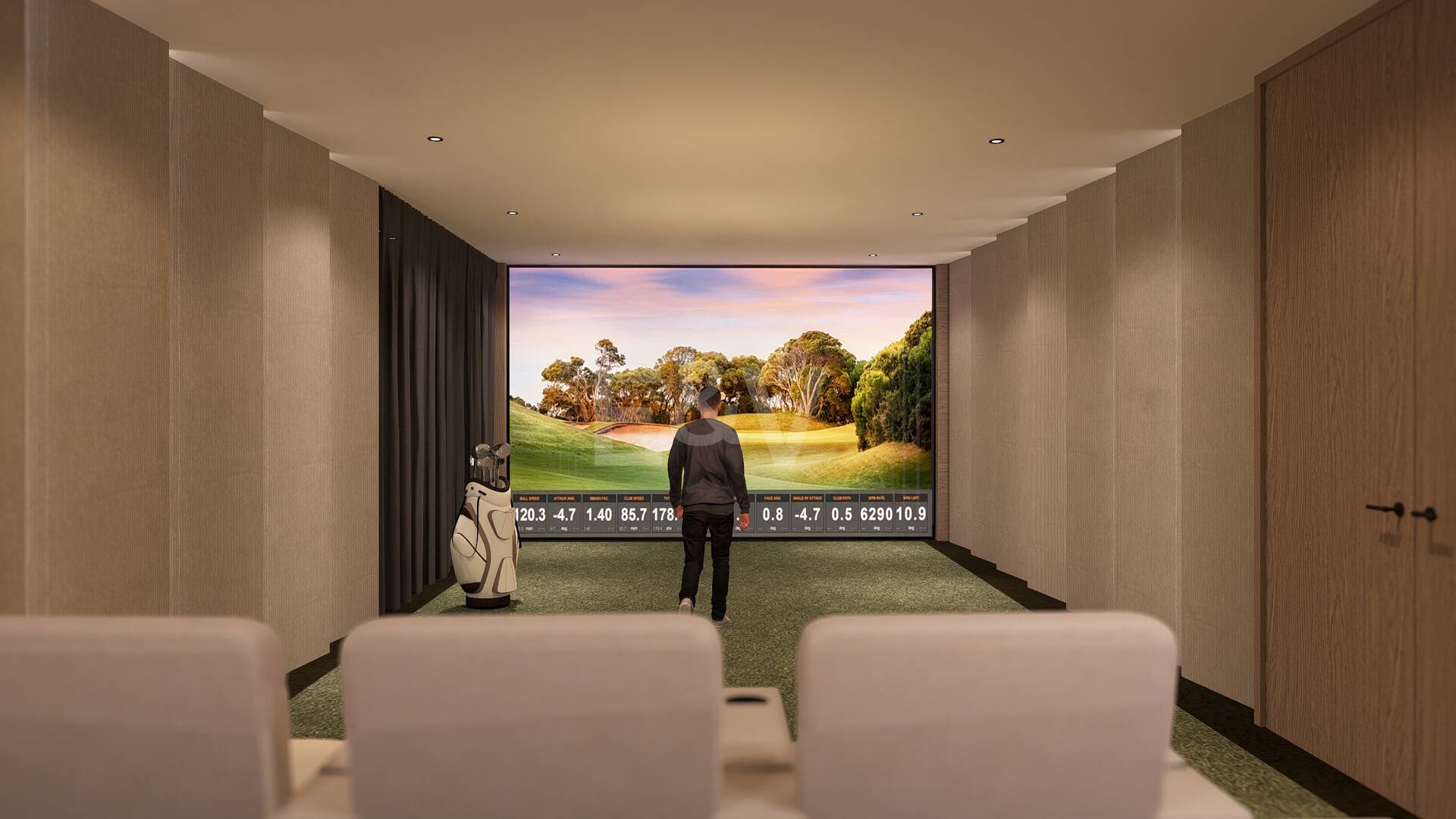 Front line Golf Plot with a project in La Zagaleta