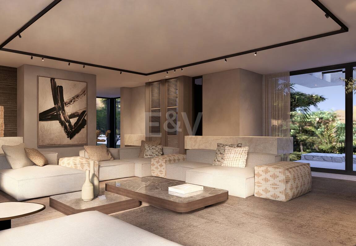 Front line Golf Plot with a project in La Zagaleta