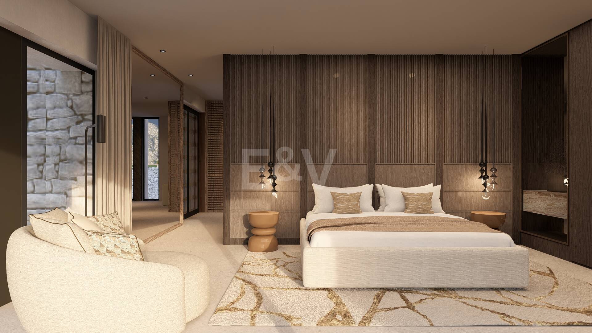 Front line Golf Plot with a project in La Zagaleta