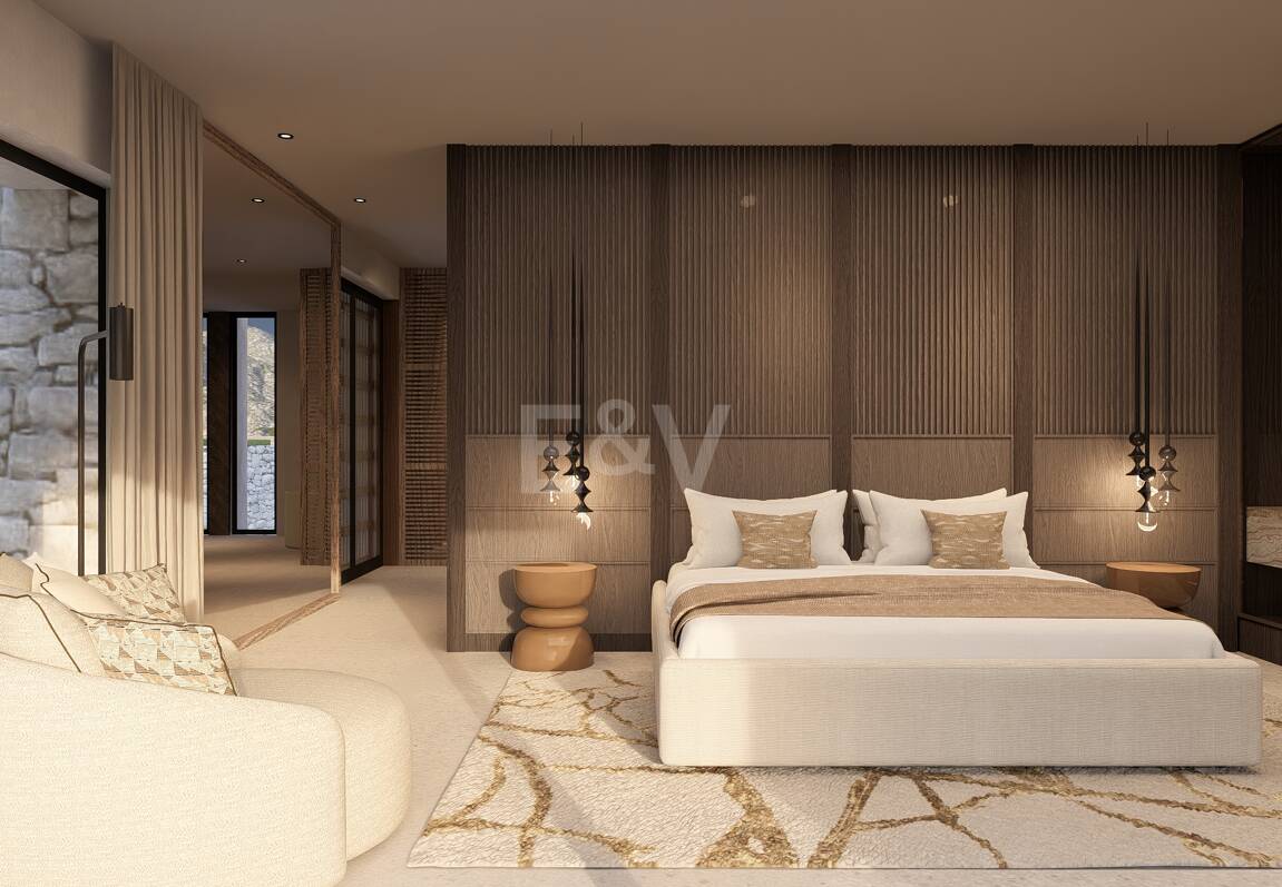 Front line Golf Plot with a project in La Zagaleta