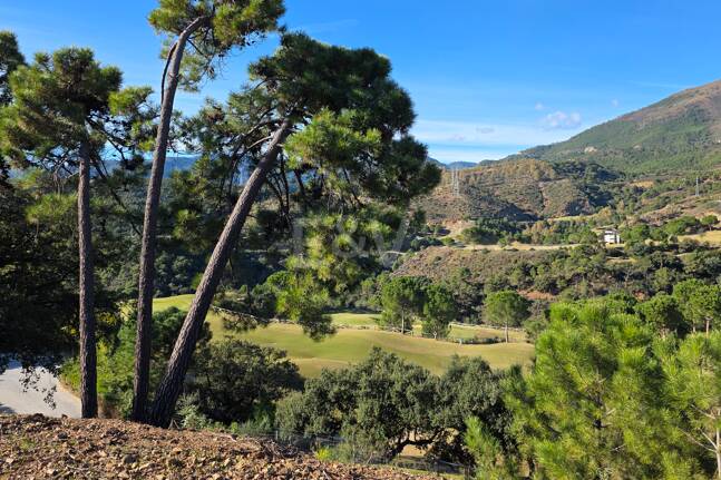 Front line Golf Plot with a project in La Zagaleta