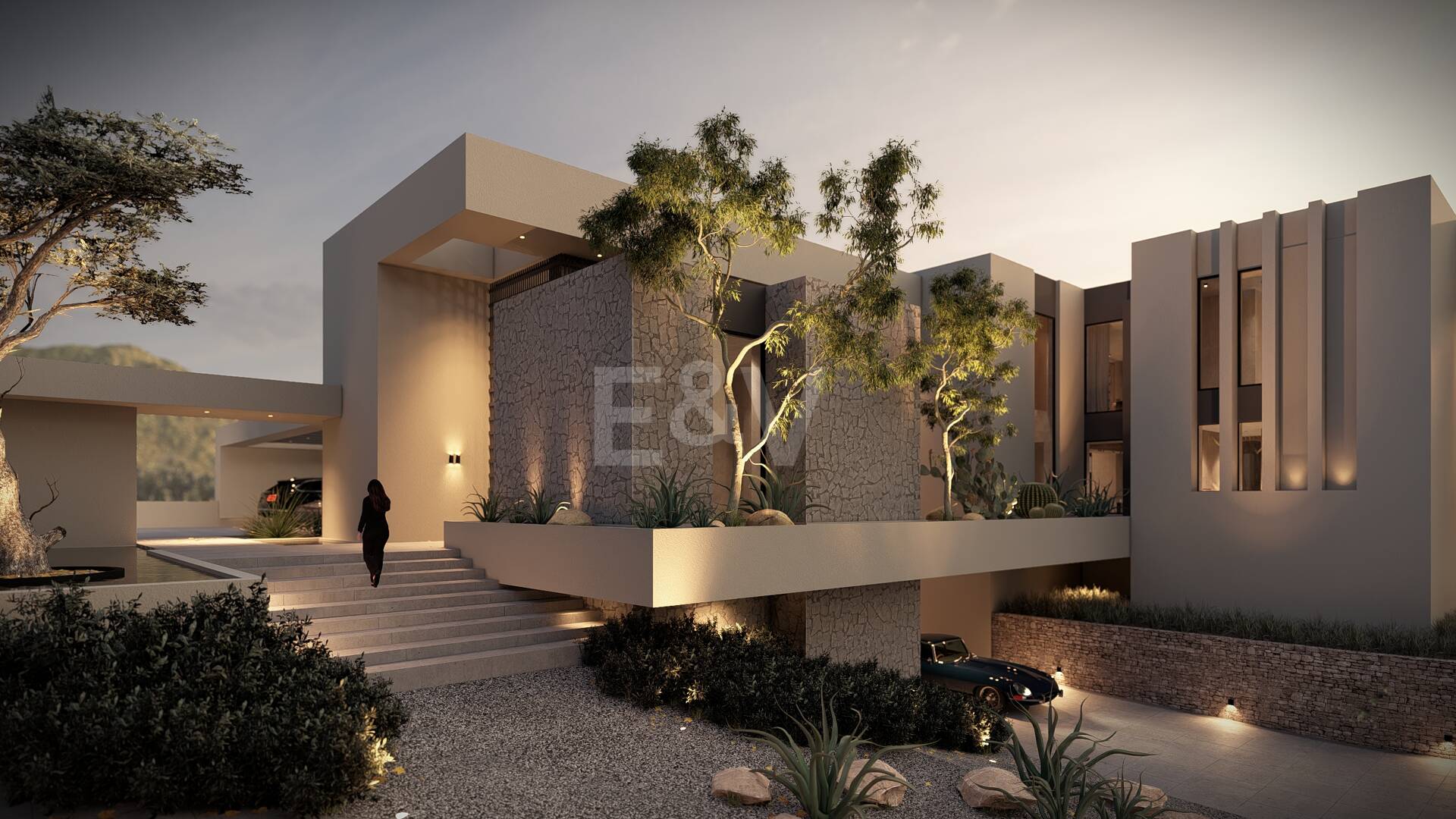 Front line Golf Plot with a project in La Zagaleta